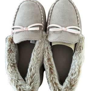 Isotoner Women's Microsuede Rae ECO Comfort Moccasin Slippers